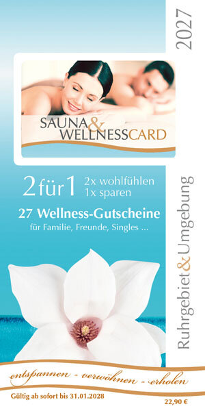 Sauna & Wellness Card, Gutscheinbroschüre
